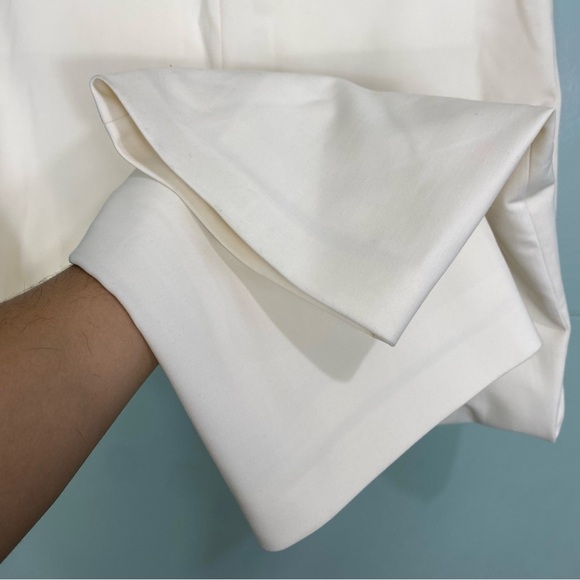 Dion Lee Fishnet Pants Cream Panel Straight‎ Leg Trousers Sz 8 - Picture 11 of 16